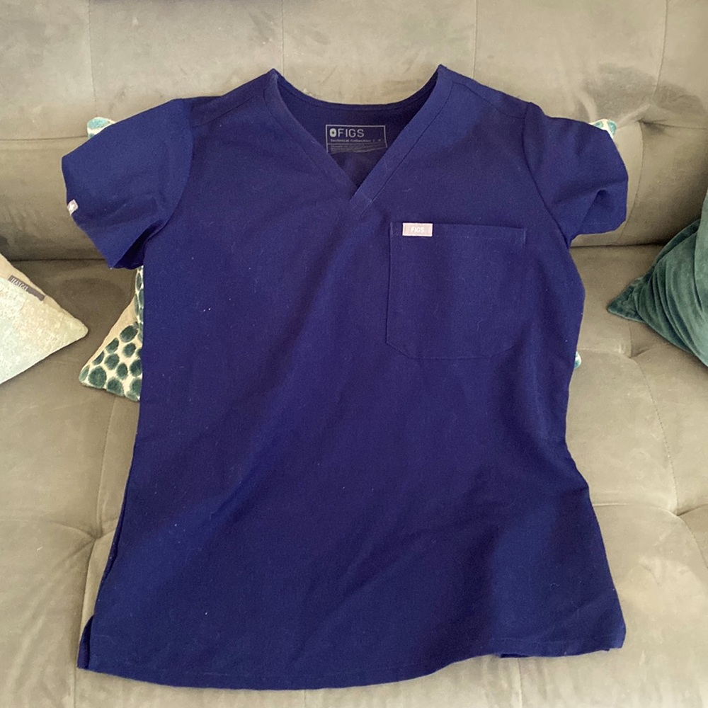 Figs size small technical top. Navy. Excellent condition
